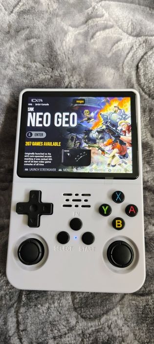 Iluminat cu ips R36s k Game boy