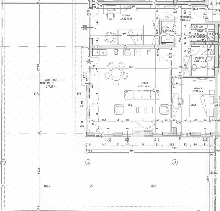 Продава се Тристаен апартамент в София, Малинова долина - 145 кв.м за 1804 €/кв.м - Снимка #3