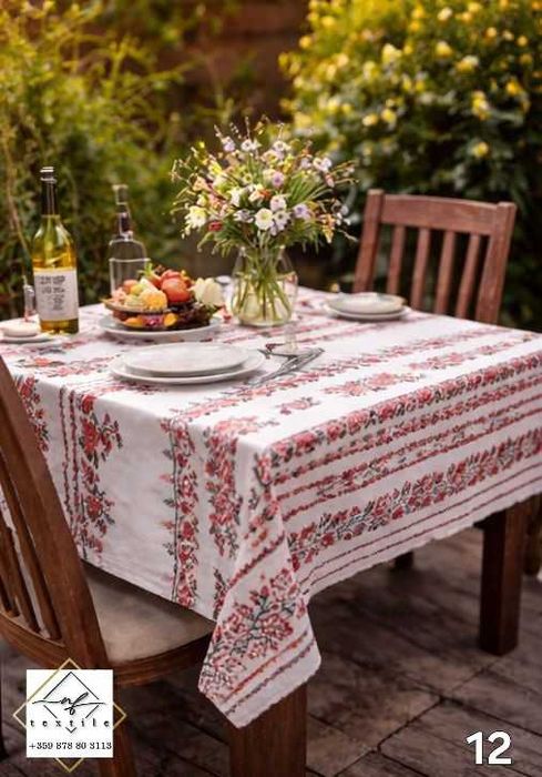 Покривка за маса с шевици