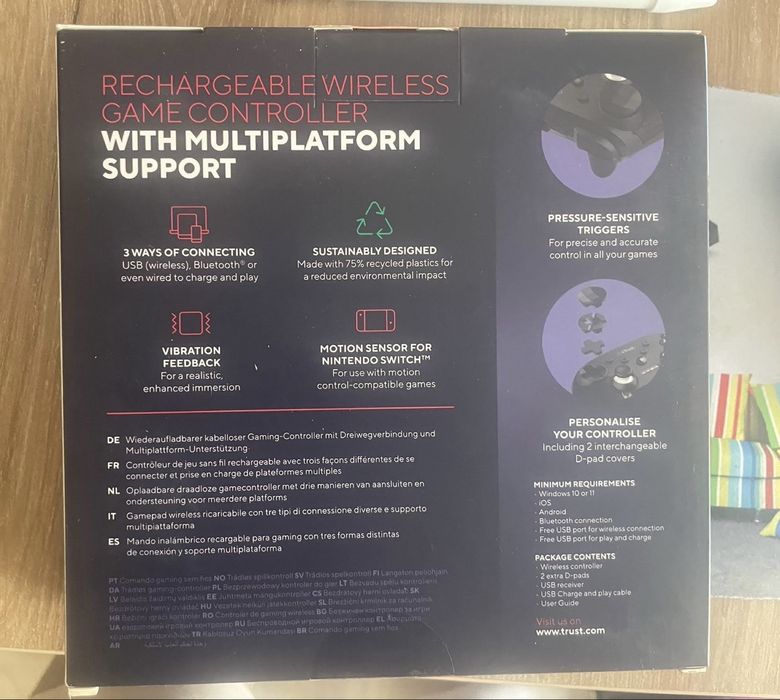 Controller wireless MUTA GXT542  PC Android Iphone Nintendo  SWITCH --> SIGILAT