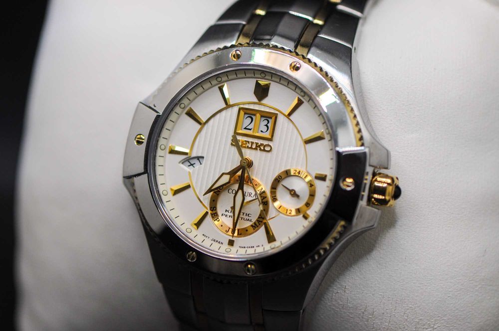 Мъжки японски часовник - Seiko Coutura Kinetic - Perpetual calendar