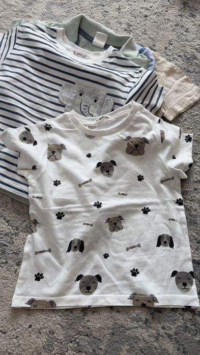 Set 5 tricouri, pentru baieti, Jacadi, Mango, Zara, hm