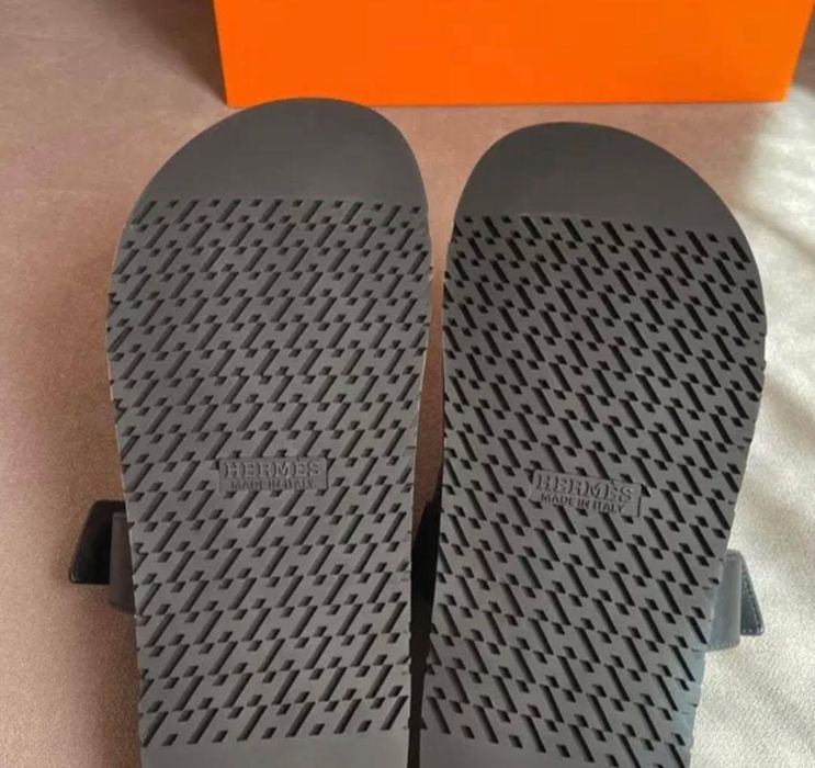 Sandale hermes negre noi 44