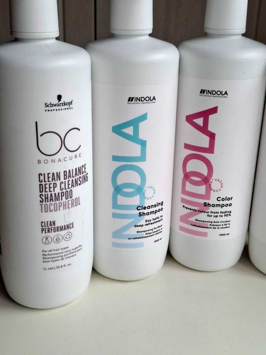Професионални литрови шампоани за коса на INDOLA и SCHWARZKOPF