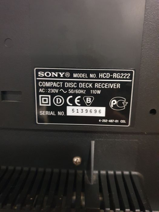 Se vinde Combină Sony HCD-RG222+Telecomandă 
Radio funcțional 
Casetel