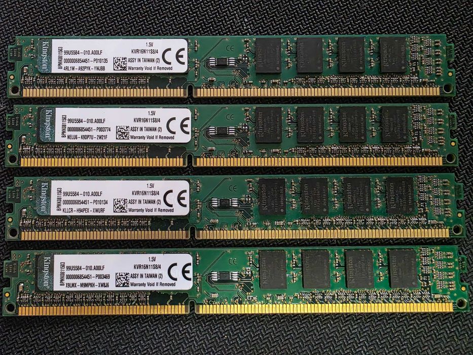 Memorie Kingston 16GB DDR3 1600MHz, CL11, 1.5V, LowProfile (4 x 4gb)