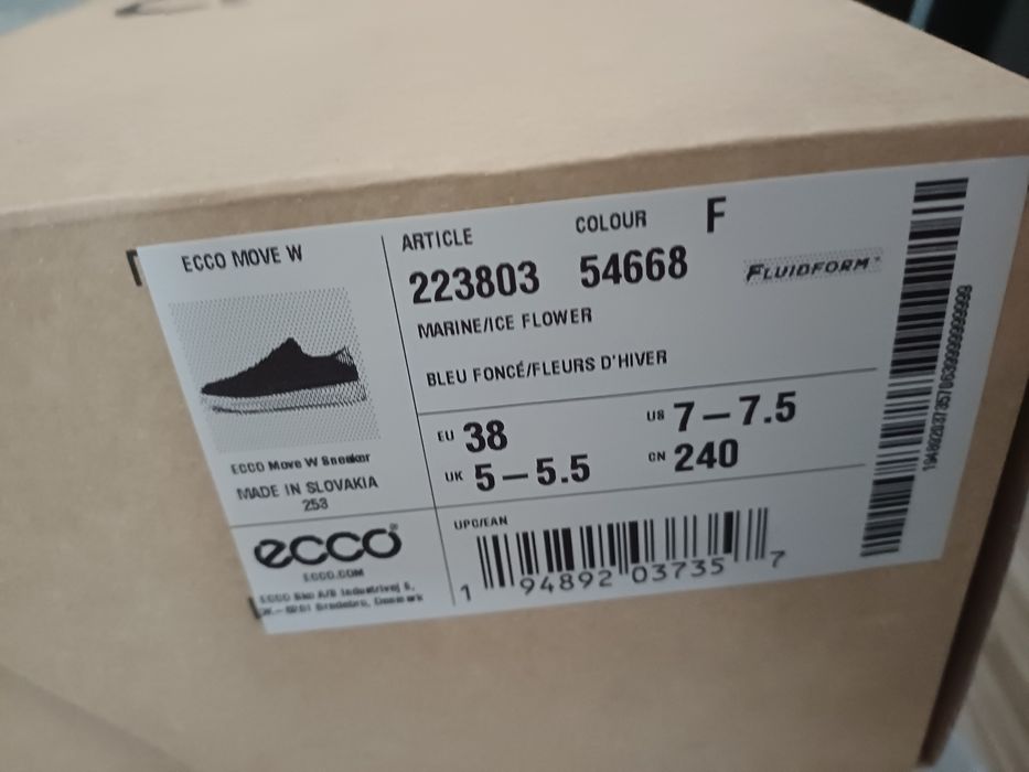Pantofi / adidași piele ECCO 38