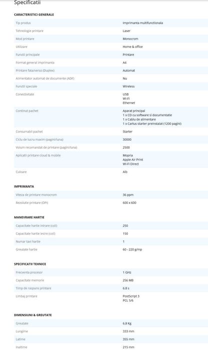 Imprimantă Xerox® B230