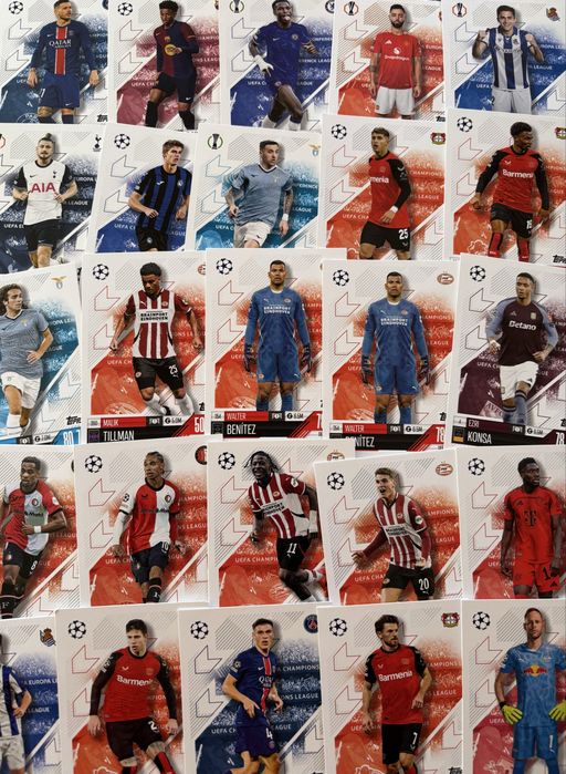 карти Topps Match Attax 25/26, 24/25, 23/24, Premier League 25/26, Women's Champions 24/25, Euro 2024