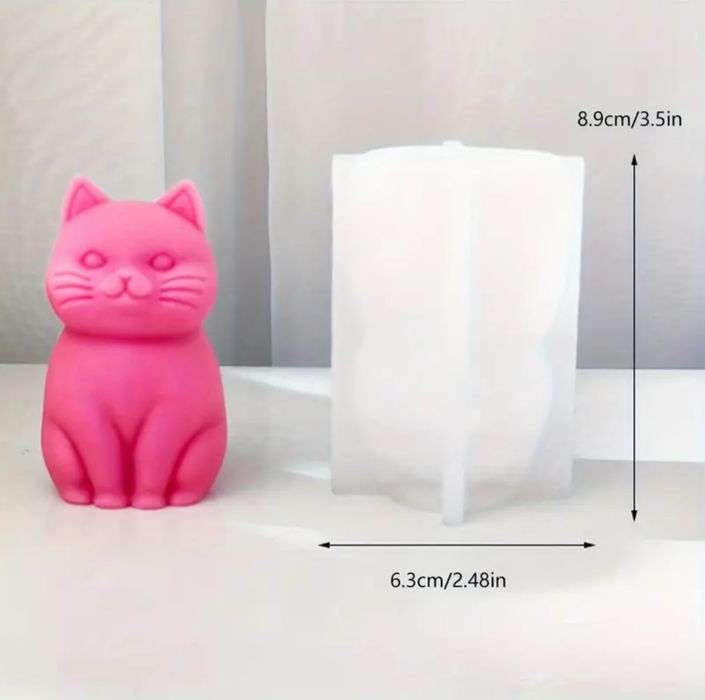 Lumanare Pisica din ceara naturala de albine