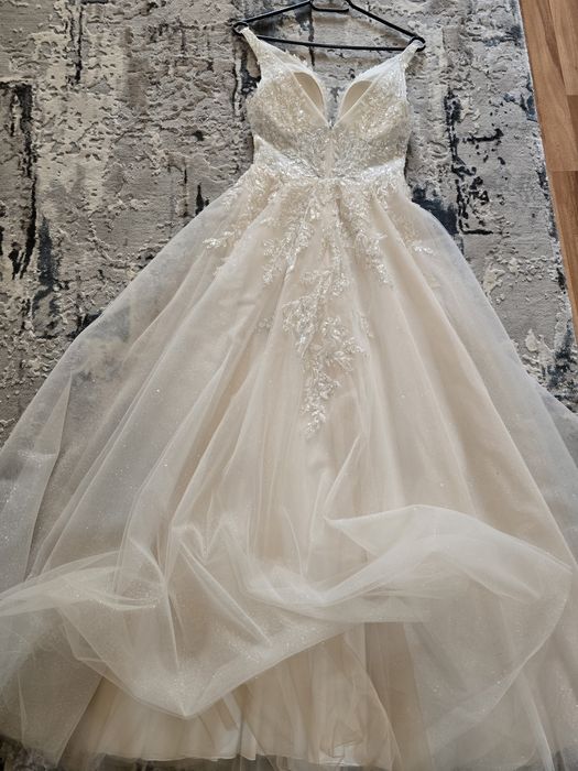 rochie mireasa ivory-cappuccino