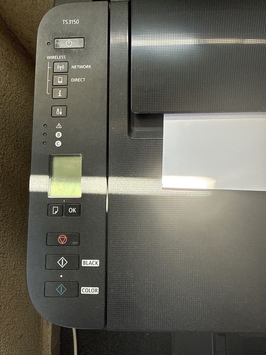 Canon PIXMA TS3150 + нови оригинални XL мастилници и цветна касета