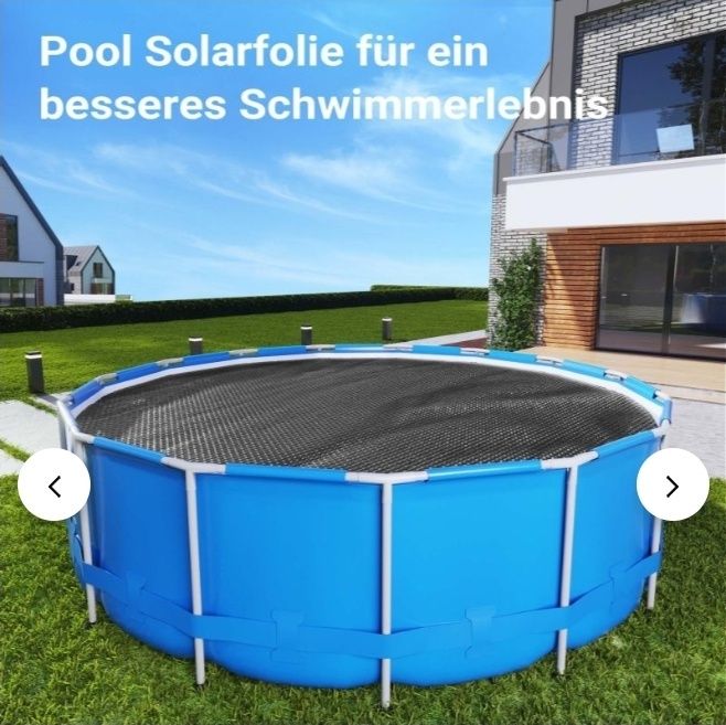 Prelată de încălzire solară pentru piscină, folie pentru piscină, neag