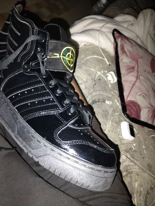 Jeremy Scott wings black patent 42размер
