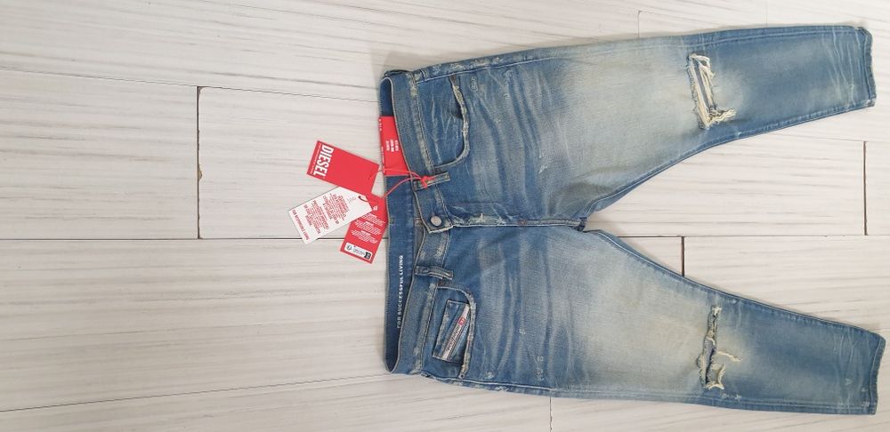 Diesel 2019 D - Struct Slim Made Italy / 33 НОВО! ОРИГИНАЛ Мъжки Дънки