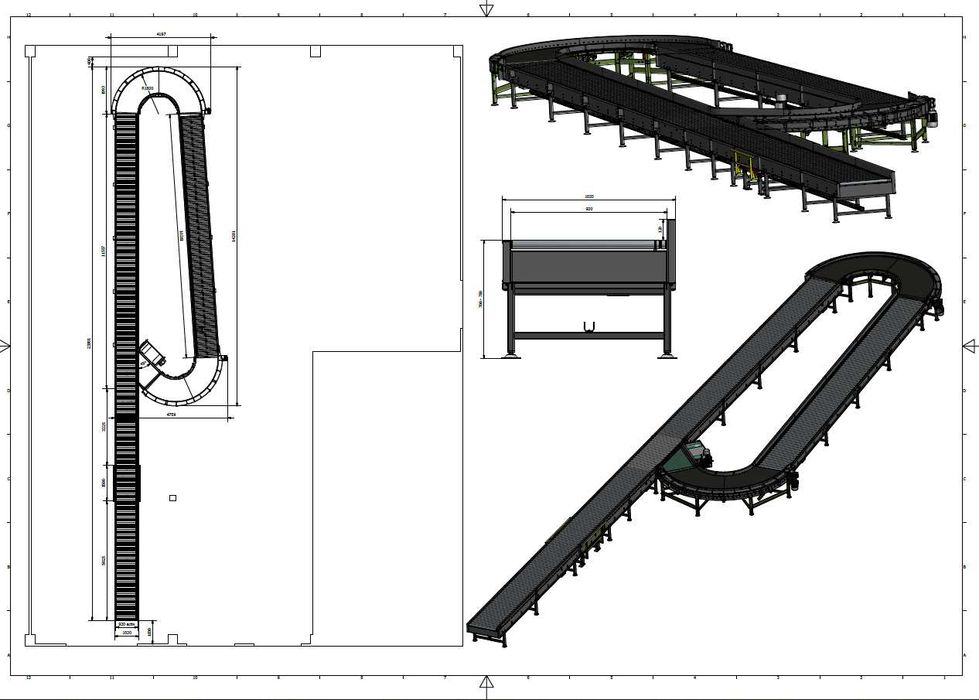 Conveyor / Banda de descarcare industriala