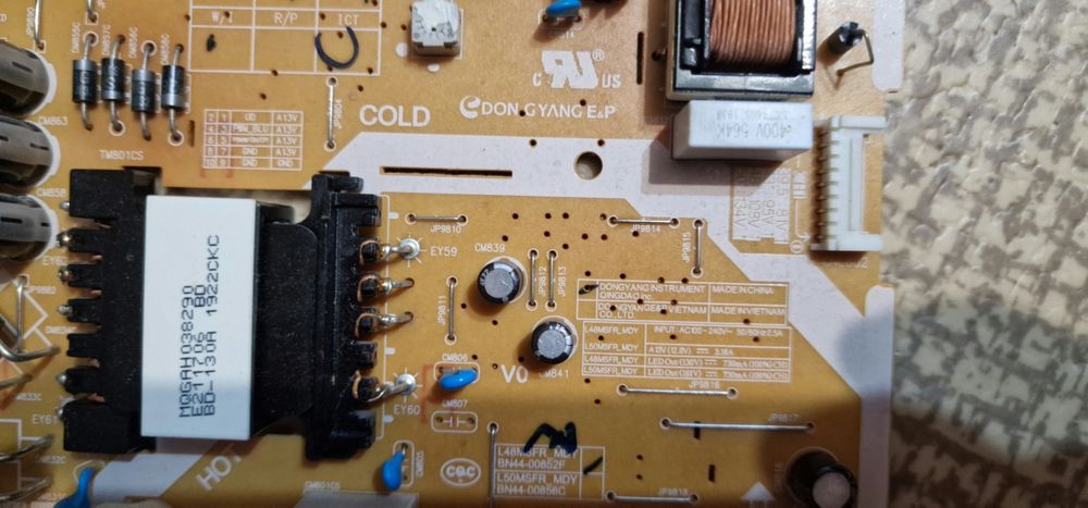 Плата питания для телевизора Samsung