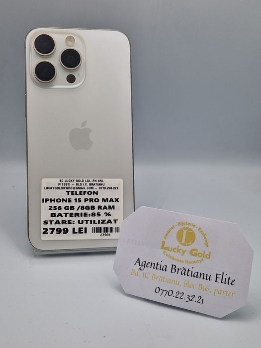 Iphone 15 Pro Max 256 GB Bat 85 % cod 23984