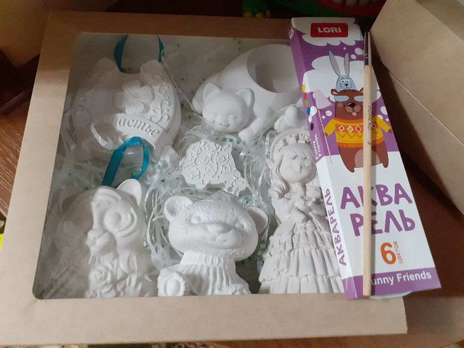 Наборы для творчества из гипса мальчикам и девочкам