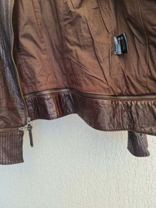 Geaca Piele Naturala Cognac  Dama Improvd, Festival, Rock, Motor