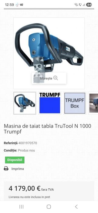 Masina taiat tabla trutool n 1000.