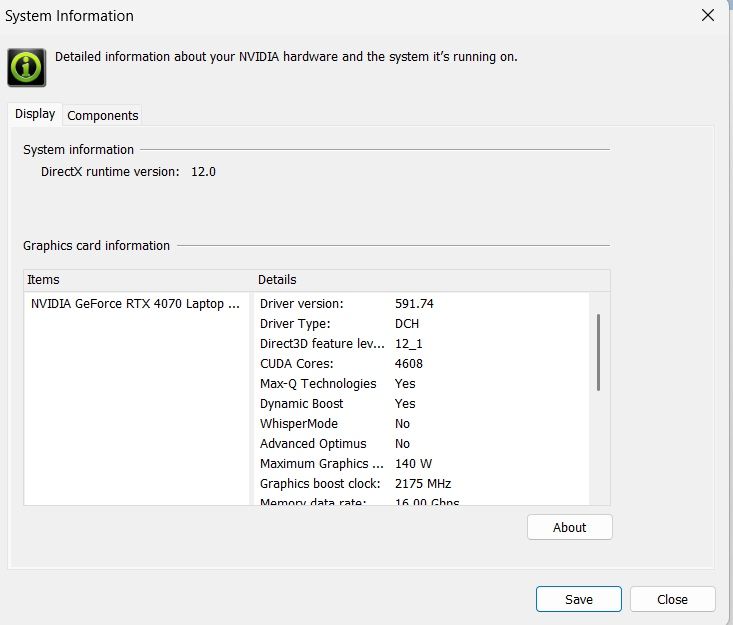 Laptop Gaming ASUS ROG G18 Rtx 4070  i7 13650hx  1TB 32Gb ram 2K 240hz