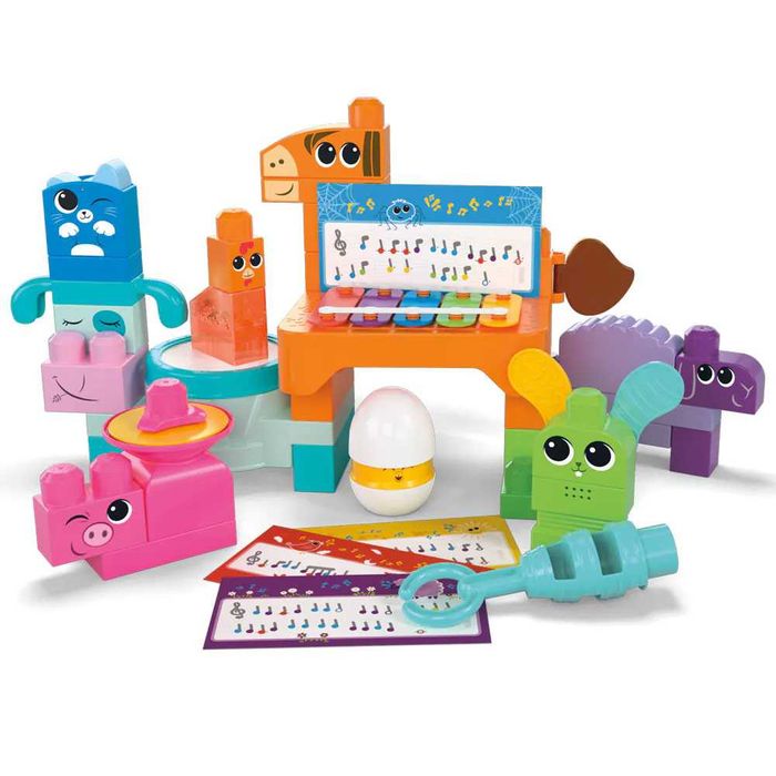 Музикален конструктор Mega Bloks Ферма 45 части