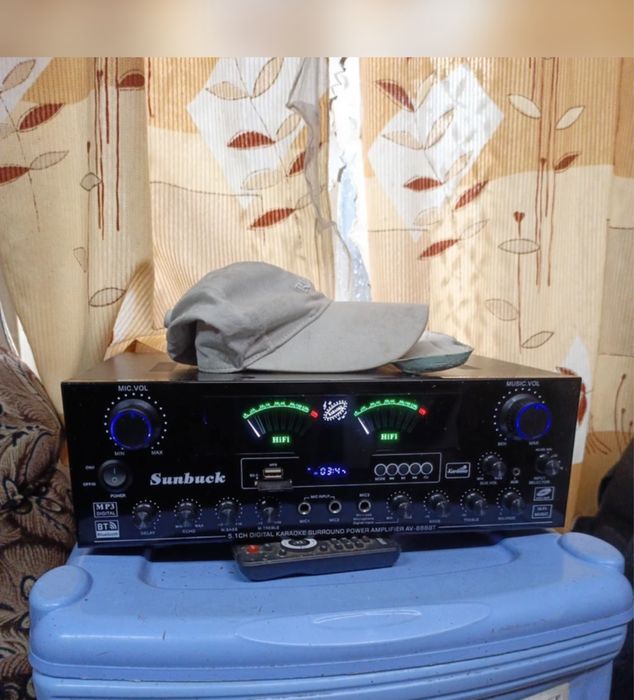 Усилитель цифровой 400 Ватт с Bluetooth и USB