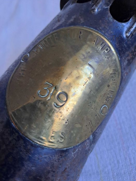 lampa miner bronz foarte veche