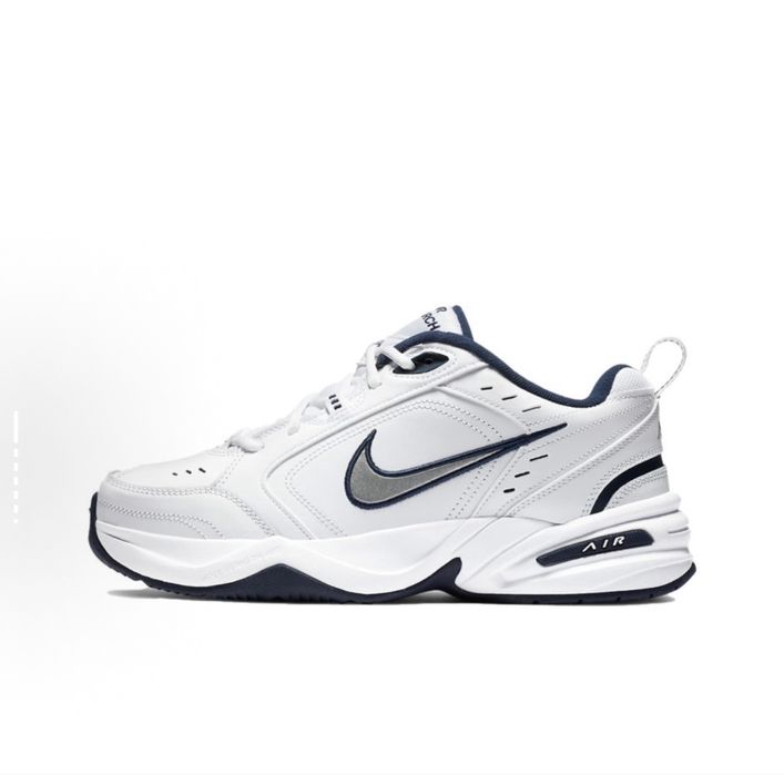 Оригинальные кроссовки Nike Air Monarch 4 White Navy. На заказ