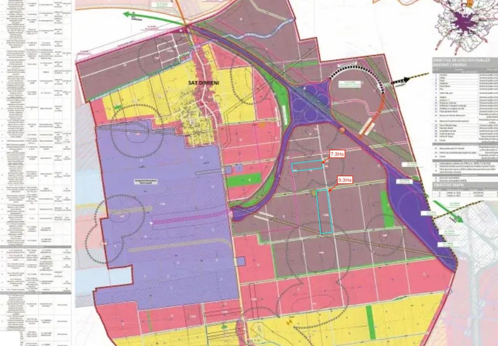 Tunari - teren 7.3 Ha + 9.3 Ha