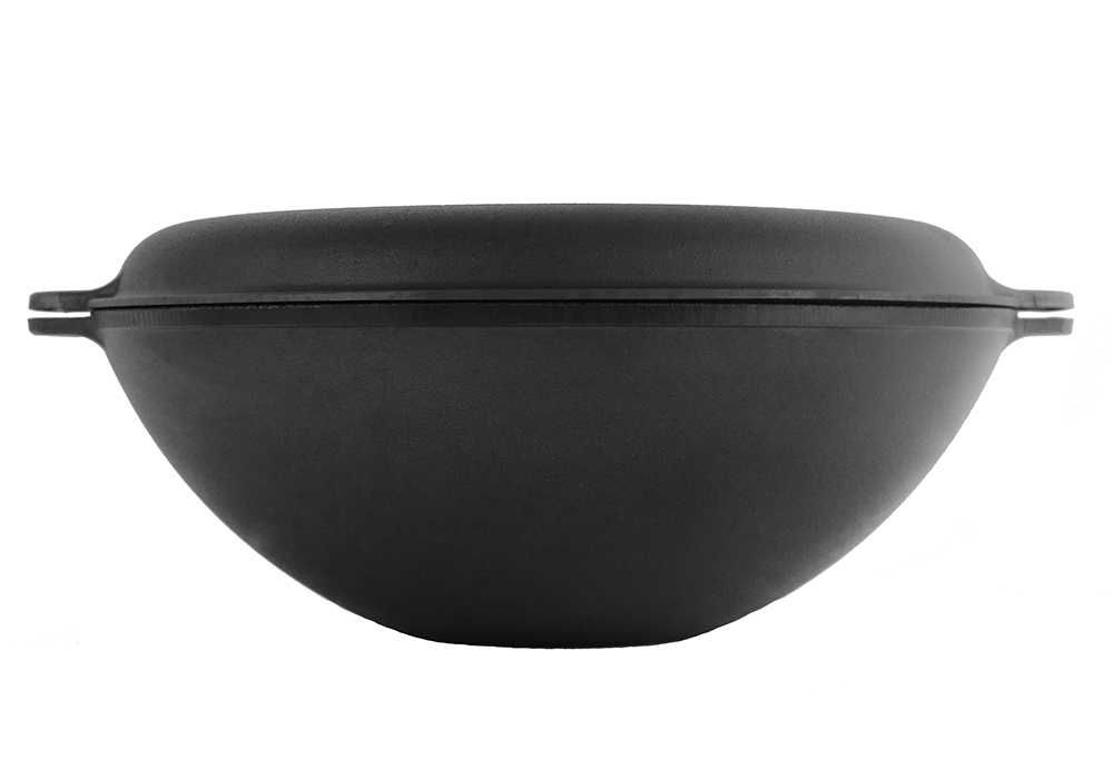 Чугунен УОК тиган (тенджера) с две лети дръжки, 3.7 л-12 л