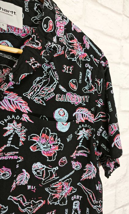 Carhartt  WIP Оригинална мъжка риза с къс ръкав размер S