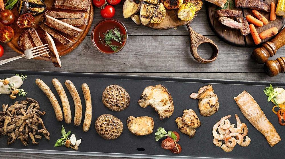 Електрическа грил плоча Bestron XXL с незалепващо покритие ABP604.