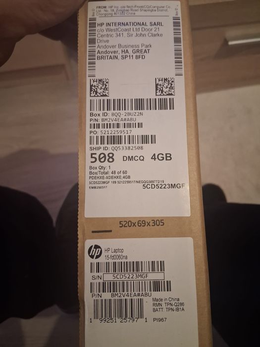 HP Laptop 15-fd0060na – 15.6″ Full HD – Intel i3 –128GB SSD – In Cutie