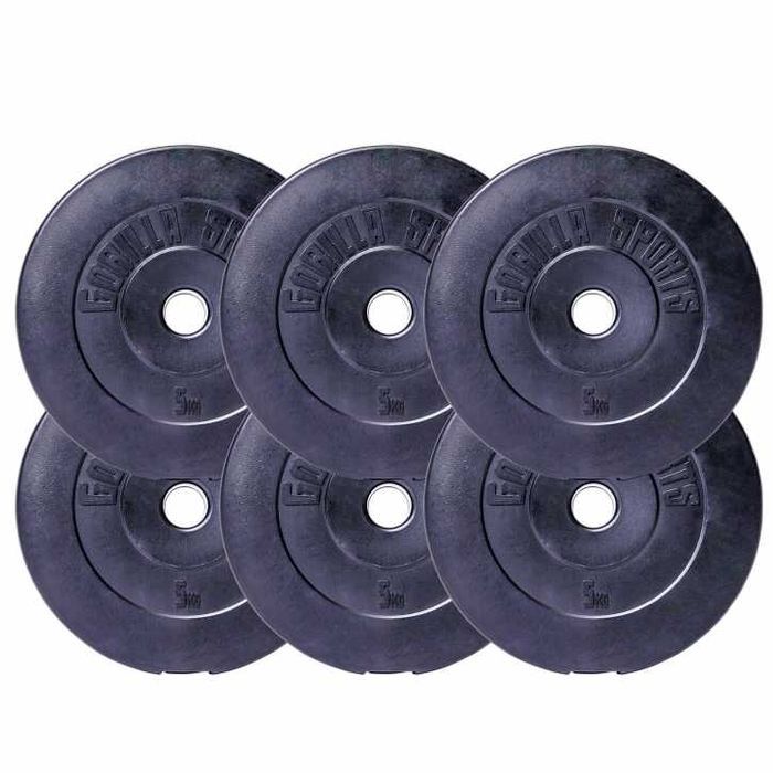 *Set bara piept + discuri de ciment 38kg