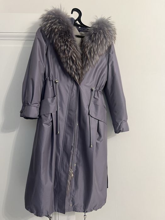 Куртка парка лилового цвета