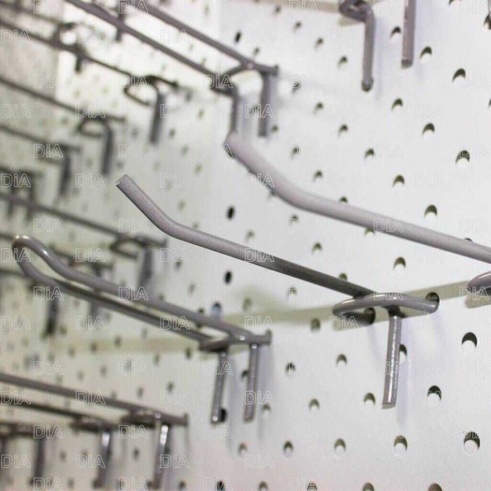 Teshilgan panel, перфопанель, do'konda ilgaklar uchun panel