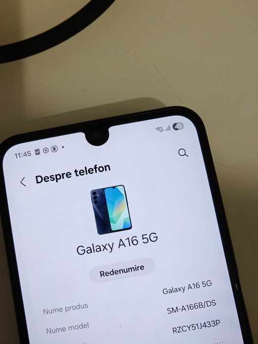 Samsung A16 model 5G 0 minute vorbite