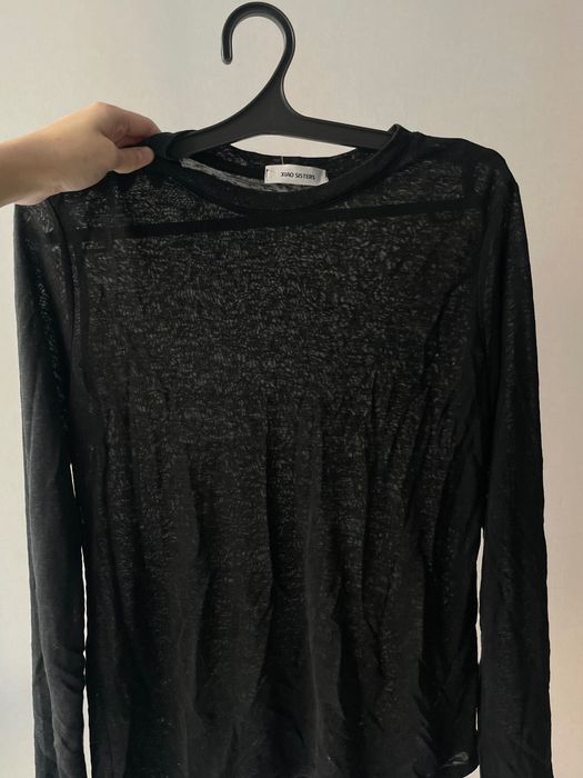 Кофта прозрачная черная