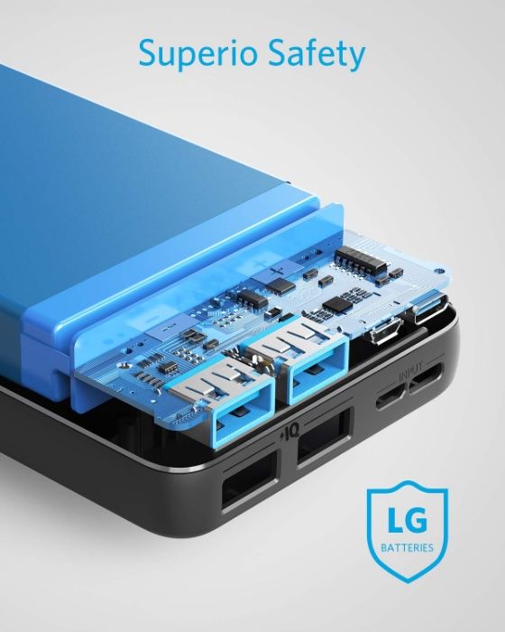 Anker PowerCore Essential 20000-външна батерия с USB-C вход за зарежда