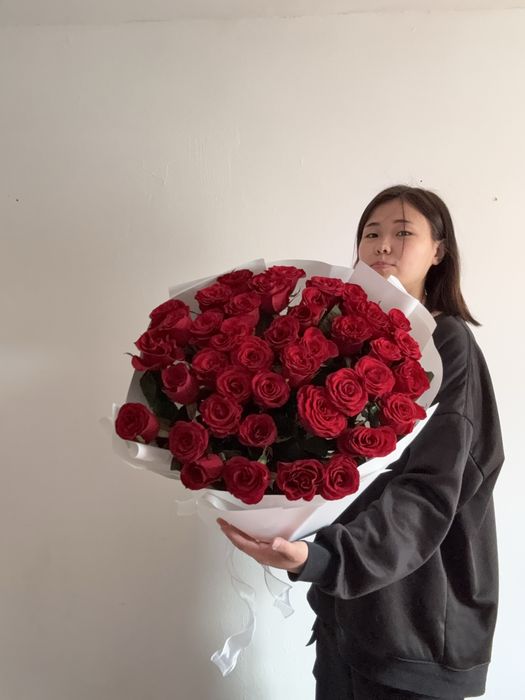 45 шт роз свежие