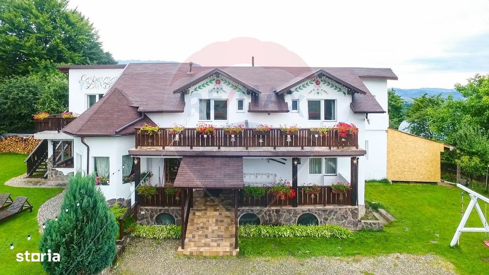 Cabana la Flo, 8 cam,P + M, teren 888 mp oportunitate de investitie !