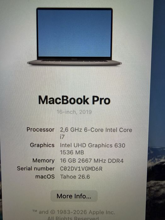Apple MacBook 16” Pro