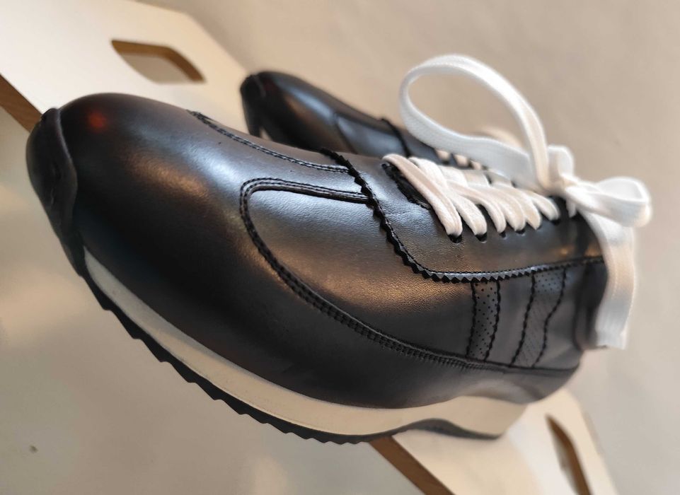 Pantofi sport casual 40 premium ZARA NOI piele naturala moale negru
