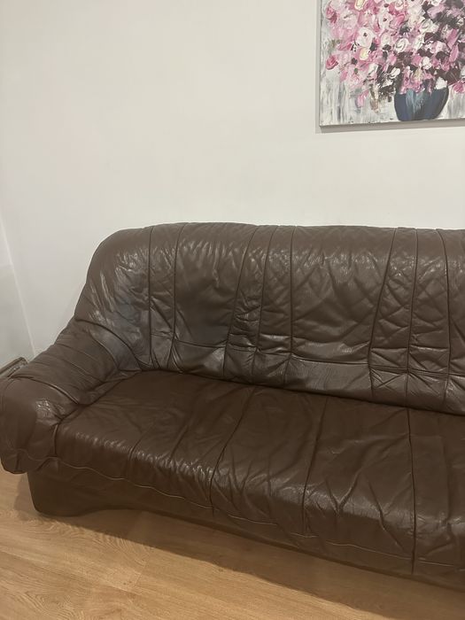 Doua canapele de piele