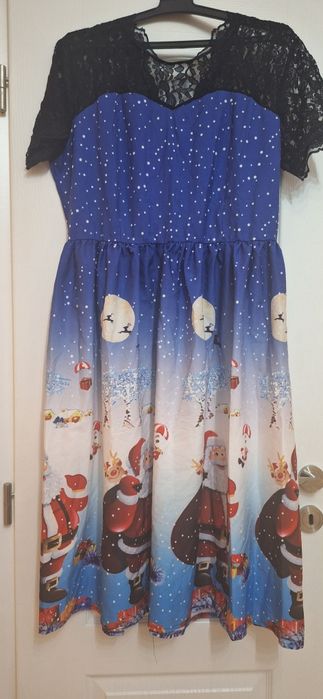 Празнична коледна / новогодишна рокля XL