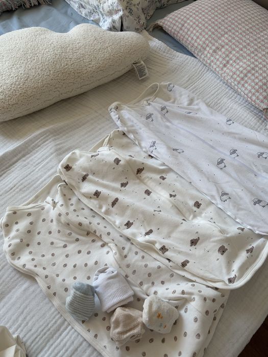 Кокон для малыша и чепчик