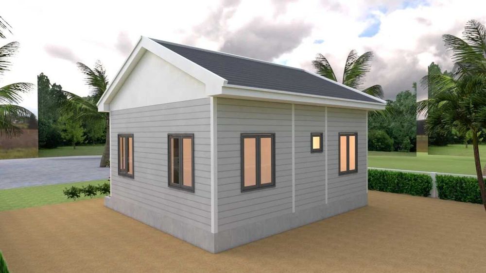 НА ИЗПЛАЩАНЕ - Луксозна сглобяема къща с 1 спалня, 42 кв. м