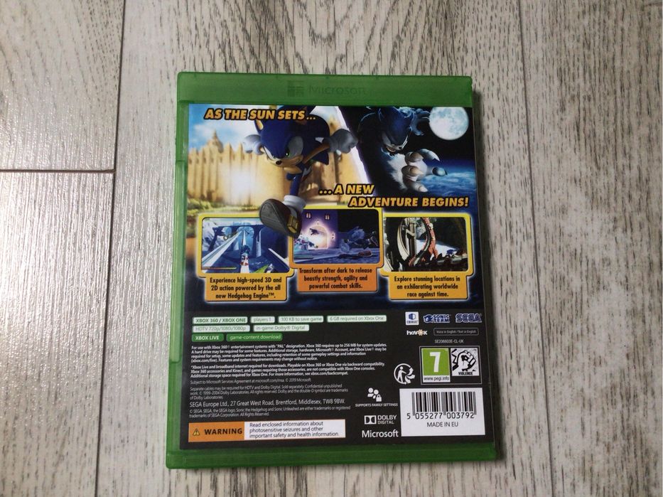 Sonic Unleashed pentru Xbox One și Xbox 360